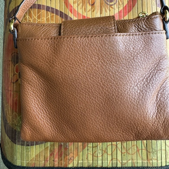 Michael Michael Kors Brown Leather Fulton Crossbody Bag - Picture 9 of 13